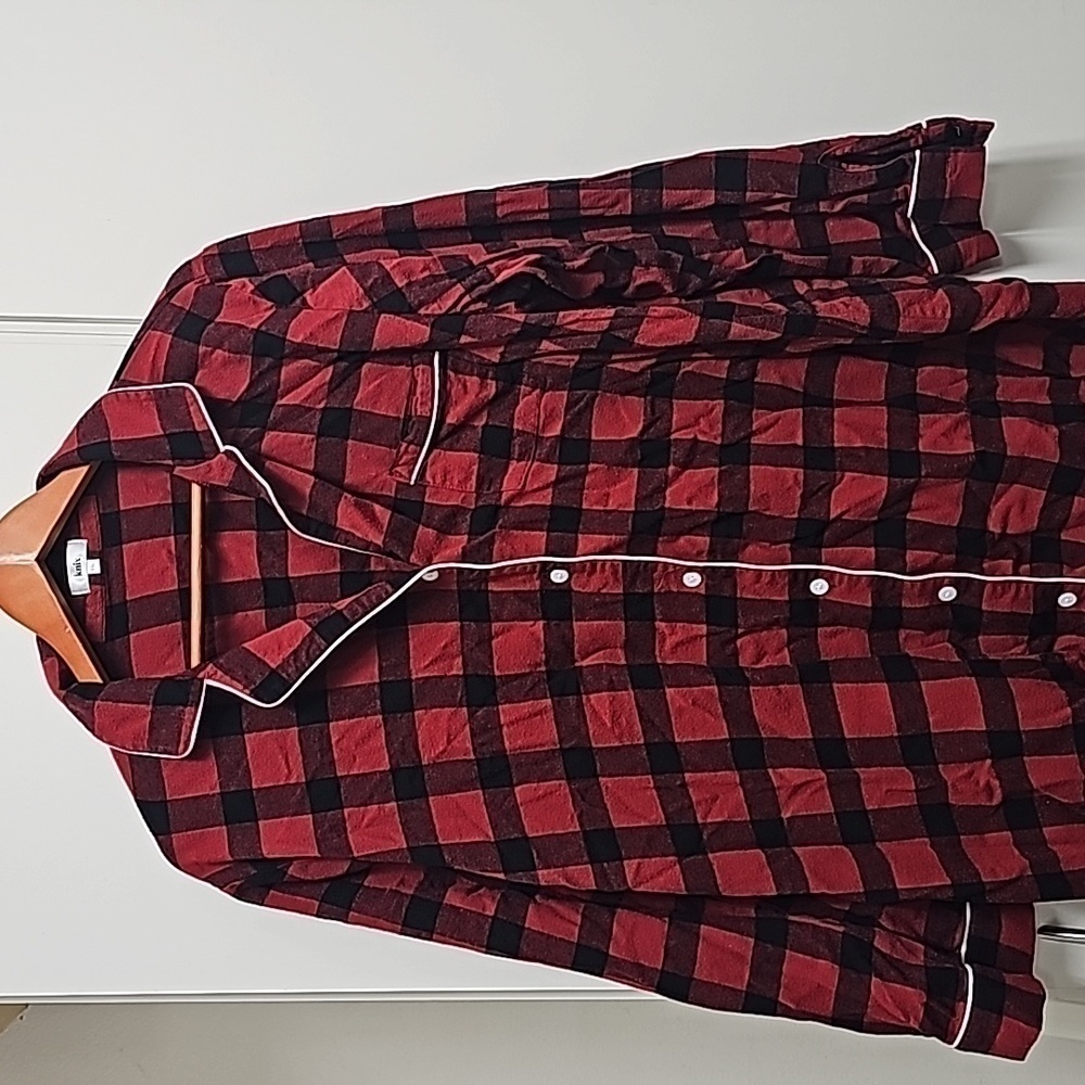 Knix pajamas XXL Red Buffalo Plaid Check Nightshirt only worn twice! Holiday